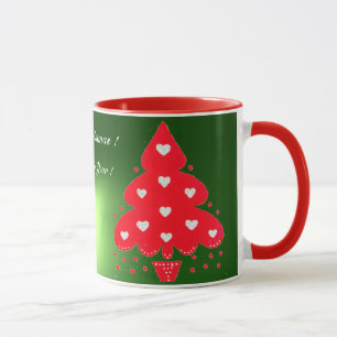 CANECA VERMELHA DE FERIADO DE NATAL