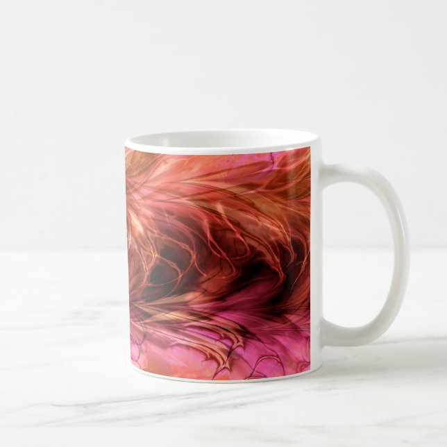 Caneca vermelha de mármore do Fractal (Direita)