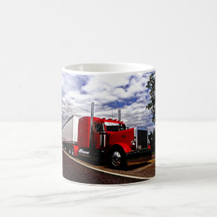Caneca vermelha de Sensenig Peterbilt 379