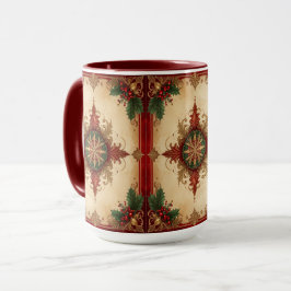 Caneca Vermelha Decorativa de Férias