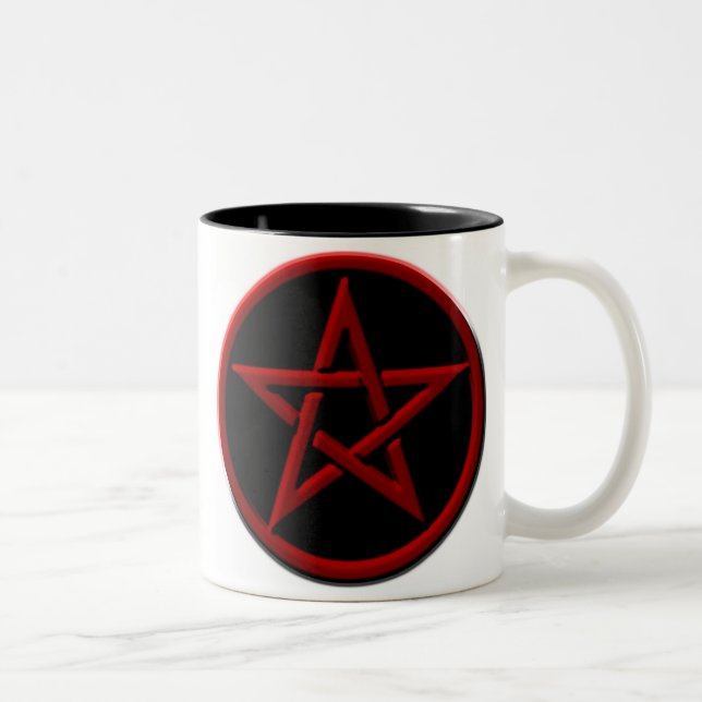Caneca vermelha do Pentagram (Direita)