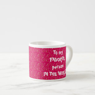 Caneca vermelha feita sob encomenda do expresso