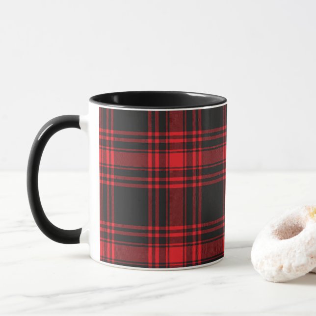 Caneca Vermelho e Preto (Com Donut)