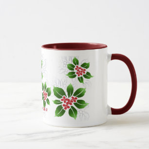 Caneca Vermelho havaiano do Natal de Mele Kalikimaka do