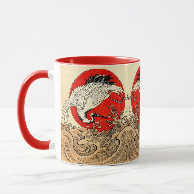 CANECA VERMELHO, JAPONÊS FLYING CRANE E ONDAS MARÍTIMAS (Esquerda)