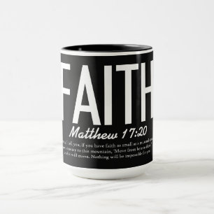 Caneca Versículo Bíblico Cristão Inspirador