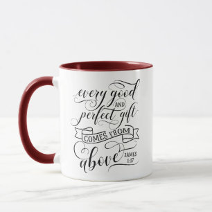 Caneca Versículo Bíblico - Todo Dom Perfeito Tiago