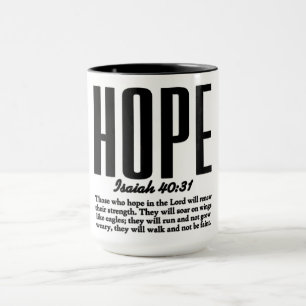 Caneca Versículo Inspirador da Bíblia Cristã
