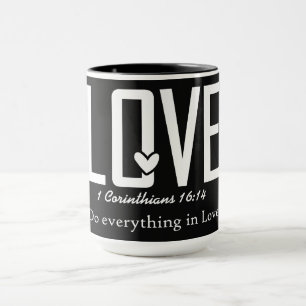 Caneca Versículo Inspirador da Bíblia Cristã