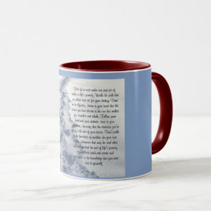 Caneca Versos Inspiracionais de Rastreamento Fresco