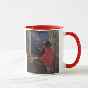 Caneca Véspera de Natal Vintage por Jessie Willcox Smith