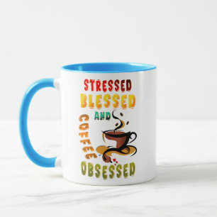Caneca Vestido Abençoado E Café Obcecado