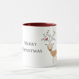 Caneca Vestido de Natal com Pássaros