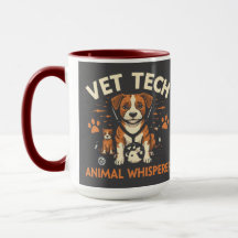 Vet Tech Animal Whperer Cute Puppy Stethoscope