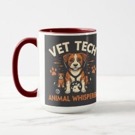 Caneca Vet Tech Animal Whperer Cute Puppy Stethoscope