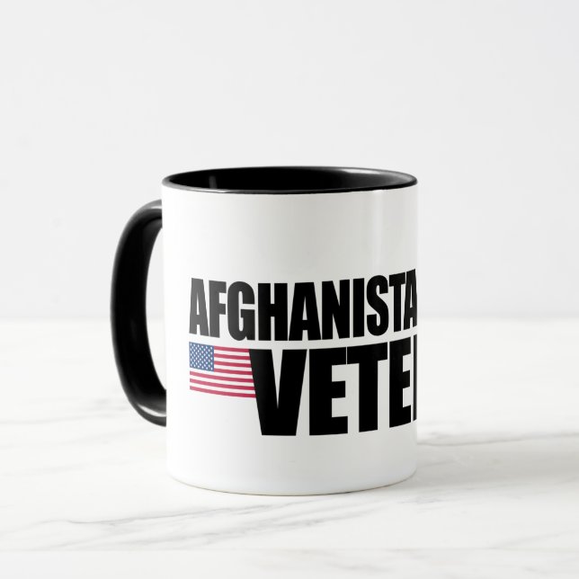 Caneca Veterano de guerra de Afeganistão (Frente Esquerda)