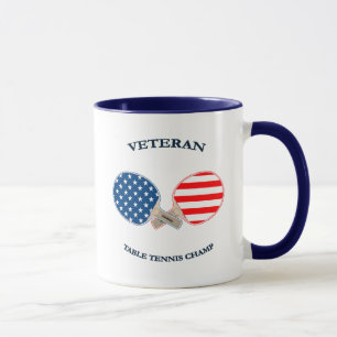 Caneca Veterano do ténis de mesa