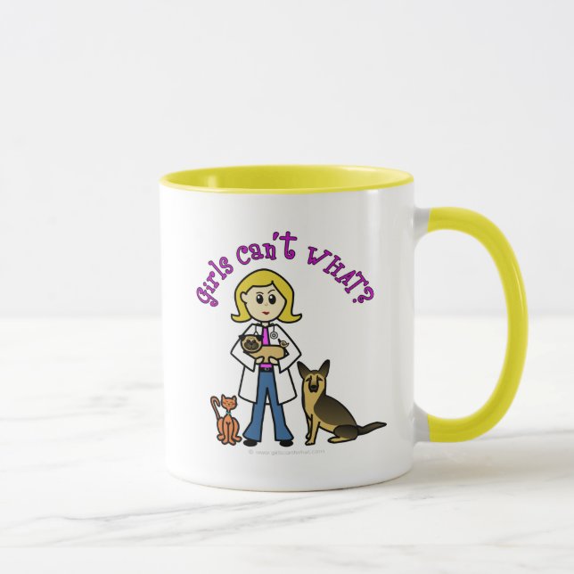 Caneca Veterinária loira (Direita)