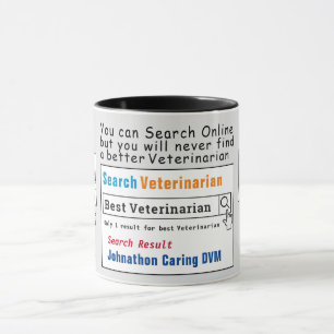 Caneca Veterinarian Funny Best Search Mug