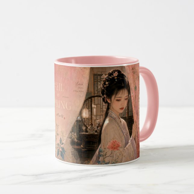 CANECA VÉU DE PRIMAVERA. (Frente Esquerda)