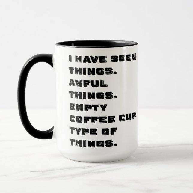 Caneca Vi Coisas Terríveis (Esquerda)