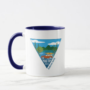 Caneca Viagem à família personalizada na montanha