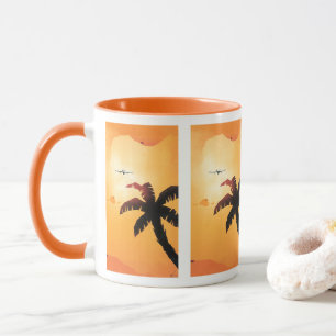 Caneca Viagem Antiga, Avião Sobre Ilhas Havaianas