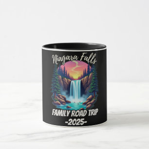 Caneca Viagem de carro para cachoeira de niagara férias e
