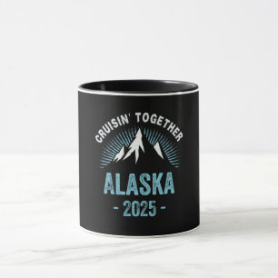 Caneca Viagem de Férias Amigos da Família Alaska Cruise 2