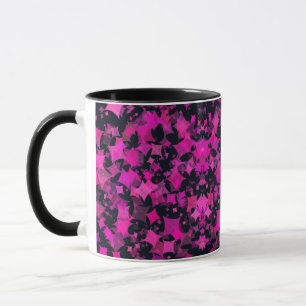 Caneca Viagem de Ouros Rosa Modernos Geométricos Quentes