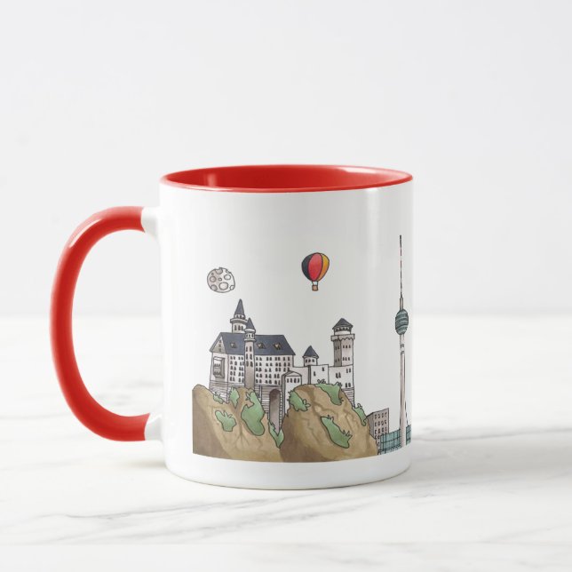 Caneca Viagem do mundo - Alemanha Mug (Esquerda)
