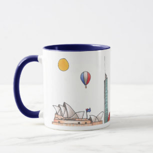 Caneca Viagem do mundo - Austrália Mug