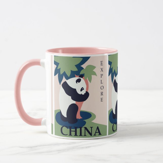 Caneca Viagem do Urso de Panda Gigante da China (Esquerda)