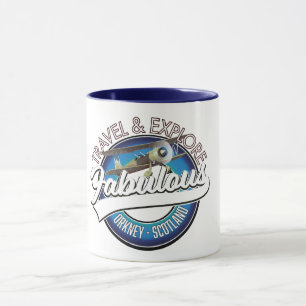 Caneca Viagem explorar fabuloso Orkney logotipo da Escóci