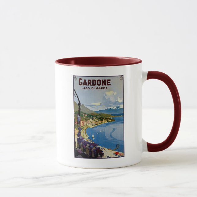 Caneca Viagem italiano de Garda do lago Gardone do (Direita)