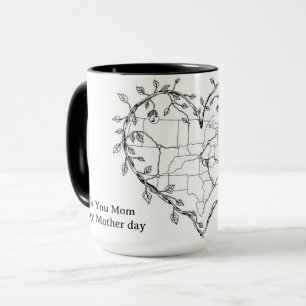 Caneca Viagem Legado do Coração de Rosa Selvagem