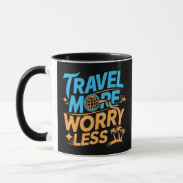 Caneca Viagem Mais Preocupações Menos