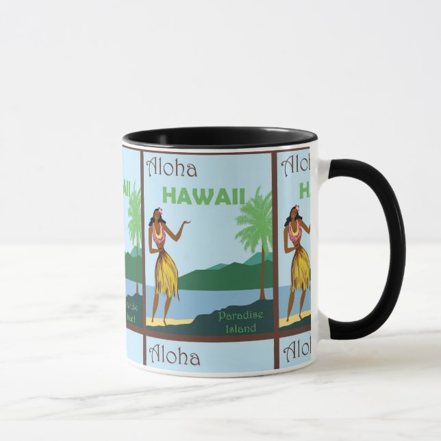 Caneca Viagem para o Paraíso: Ilha Aloha Hawaii (Direita)