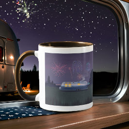 Caneca Viagem Silver RV & Night Sky Coffee Mug