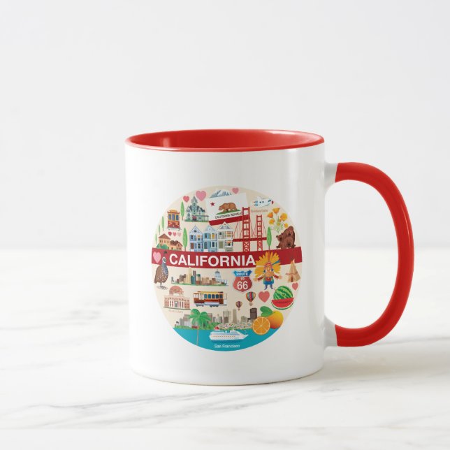 Caneca Viagens de Califórnia (Direita)