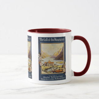 Caneca Viagens vintage - parque nacional de geleira