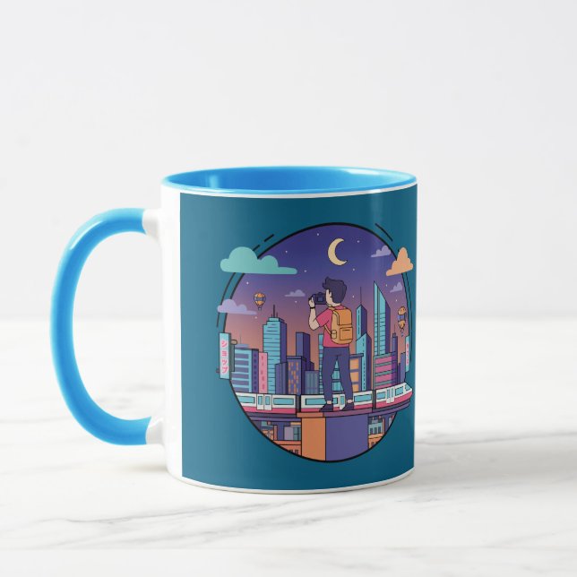 Caneca Viajante Noturno da Cidade (Esquerda)
