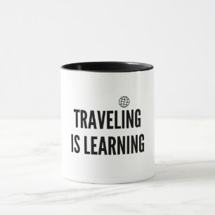 Caneca Viajar é aprender