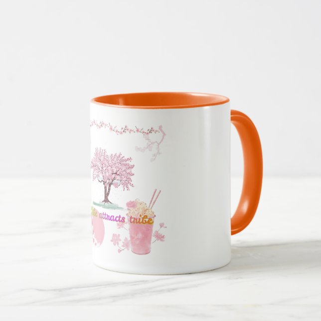 Caneca Vibe Attracts Tribe (Frente Esquerda)