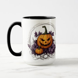 Caneca "Vibes Louco de Halloween - Sip em Estilo Engraçad