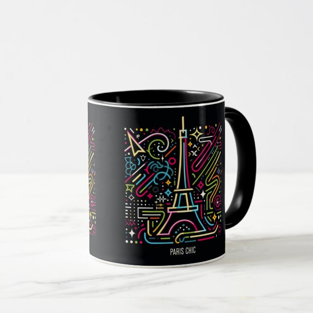 Caneca Vibes Parisiense #5 (Frente Esquerda)