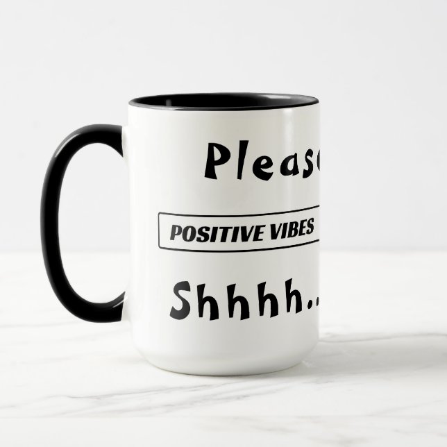Caneca " Vibes Positivos" Bar de Carregamento " Mug (Esquerda)