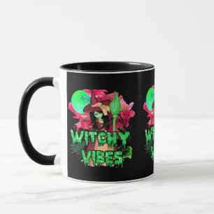 Caneca Vibrações de Bruxa de Halloween