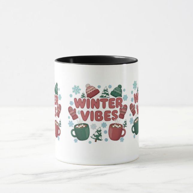Caneca Vibrações de Inverno" 2D puff (Centro)