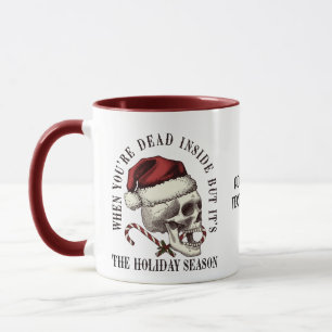 Caneca Vibrações Divertidas de Esqueleto Cabeça Festa de